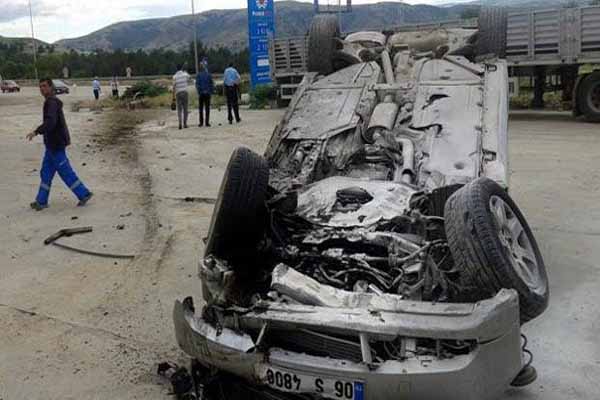 CHP'li adayın aracı kaza yaptı