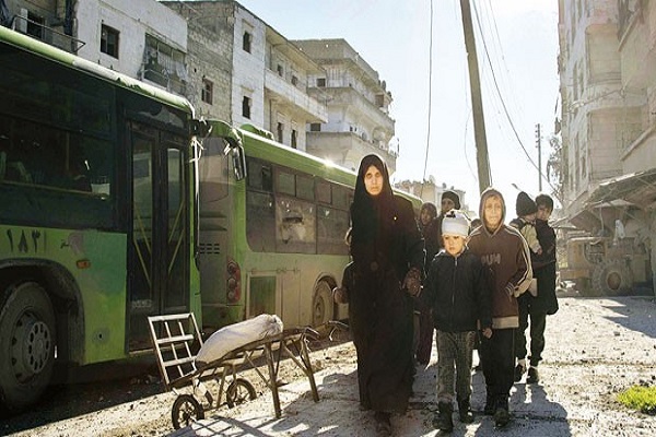 Halep'teki siviller tahliye ediliyor