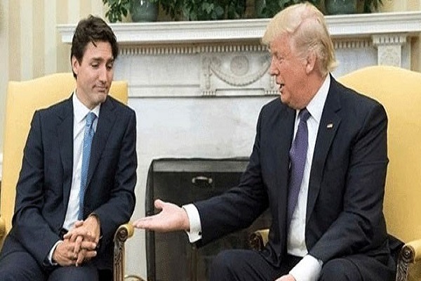 Trump'ın hareketine Trudeau'nun tepkisi sosyal medyayı salladı