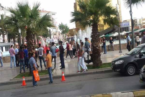 Aydın'da MHP ile HDP gerginliği yaşandı