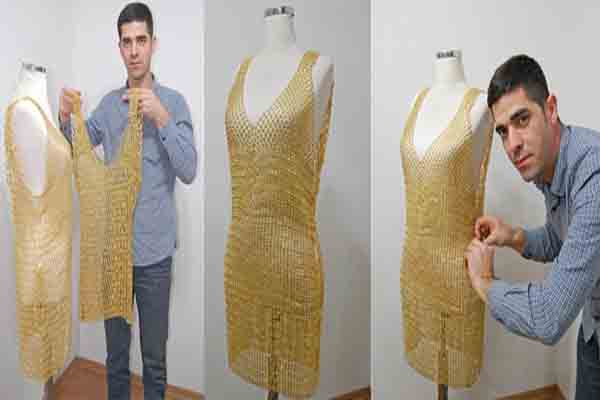 3 kiloluk altın elbiseye Dubai'den alıcı çıktı