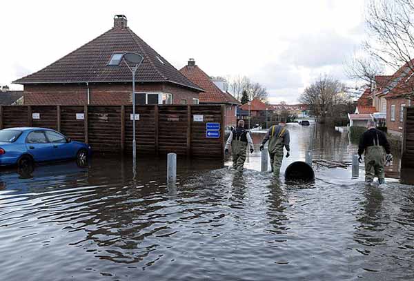 Danimarka, sular altında kaldı