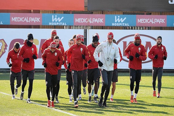 Galatasaray kupa maçı hazırlıklarını sürdürüyor