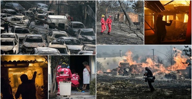 Yunanistan’daki yangın ile ilgili kan donduran iddialar