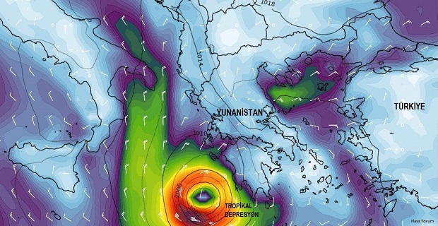 Büyük kasırga yavaş yavaş Türkiye'ye yaklaşıyor