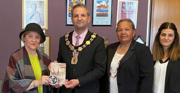 Enfield Belediye Başkanı Sabri Özaydın’a, Limasollular Derneği UK Yönetimi'nden ziyaret