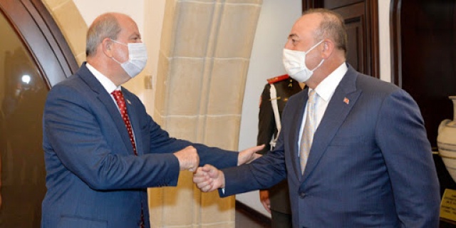 Türkiye Cumhuriyeti ve KKTC olarak bir bütünüz, TC Dışişleri Bakanı Çavuşoğlu KKTC'de konuştu