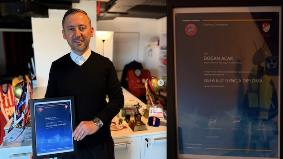 Doğan Acar,  UEFA Elit Genç A diplomasını aldı