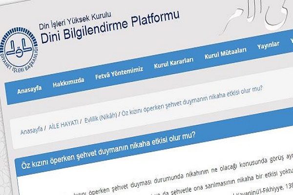 Diyanet'in tepki çeken fetvası hakkında flaş gelişme