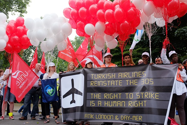 Turkish aviation workers protests