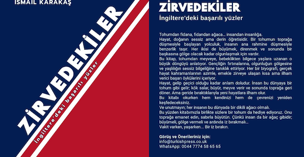 ZİRVEDEKİLER kitabı çıktı! Londra ve İstanbul’da tanıtımı gerçekleştirilecek