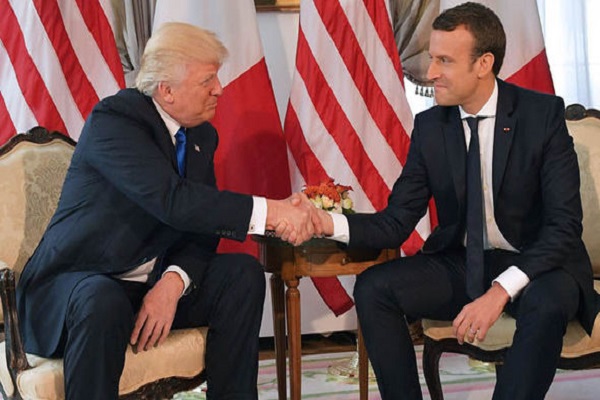 Donald Trump ve Macron iki önemli konuyu görüşecek