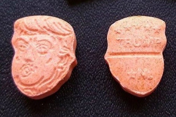 Donald Trump şeklinde üretilmiş ecstasy hap ele geçirildi