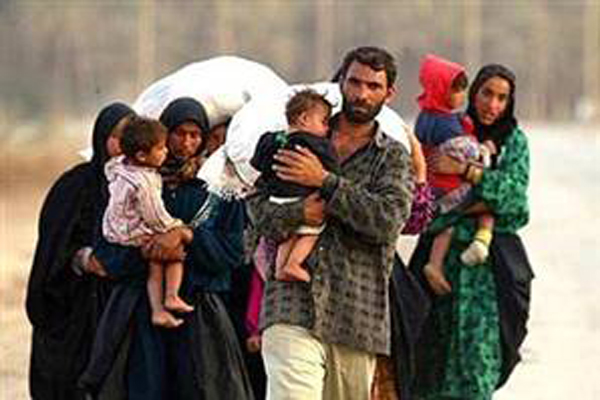 Kobanililer Irak'a göç yolunda