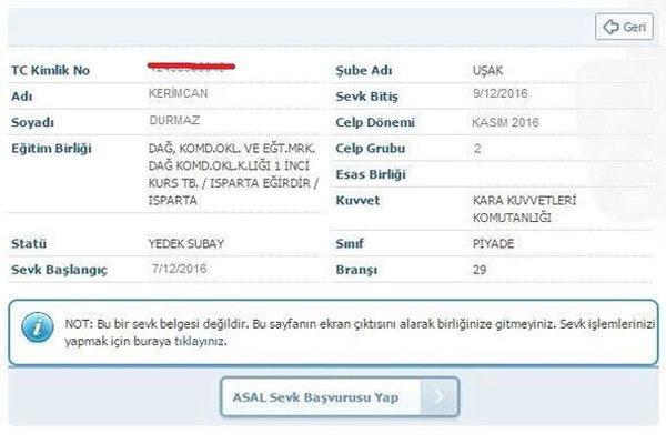 Kerimcan Durmaz askere gidecek iddiası
