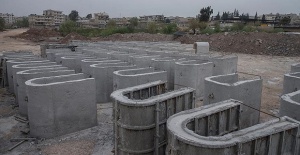 Teröristlerin Afrin'deki beton fabrikası bulundu