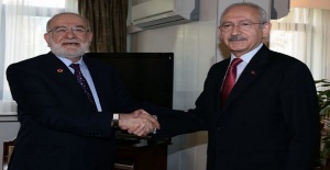 CHP lideri Kılıçdaroğlu, Temel Karamollaoğlu'nu ziyaret etti