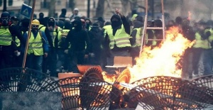 Sarı yelekliler protestosunda 242 kişi gözaltına alındı