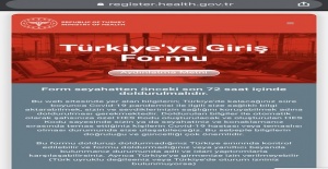 Türkiye'ye Giriş Formu o tarihten itibaren internet ortamına taşınacak