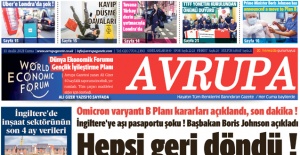 Avrupa Gazetesi 10 Aralık 2021 Baskısı E-gazete sayfaları, 21.Yıla merhaba, gazete sayfaları için TIKLAYINIZ