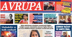 Avrupa Gazetesi 14 Ocak 2022 baskısı dün gece çıktı, dağıtıldı, e gazete sayfaları için tıklayınız