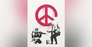 Banksy'nin son eserinden elde edilen gelir Ukrayna'da çocuk hastanesine