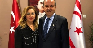 KKTC Cumhurbaşkanı Ersin Tatar ve eşi...