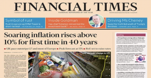 İngiliz gazete manşetlerinde rekor enflasyon