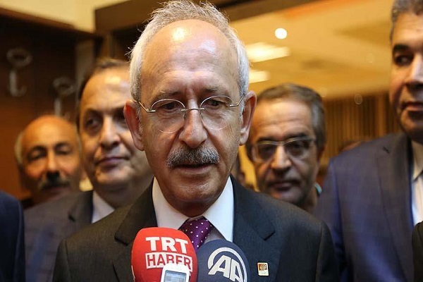 CHP lideri Kılıçdaroğlu Esenboğa Havalimanı'nda konuştu