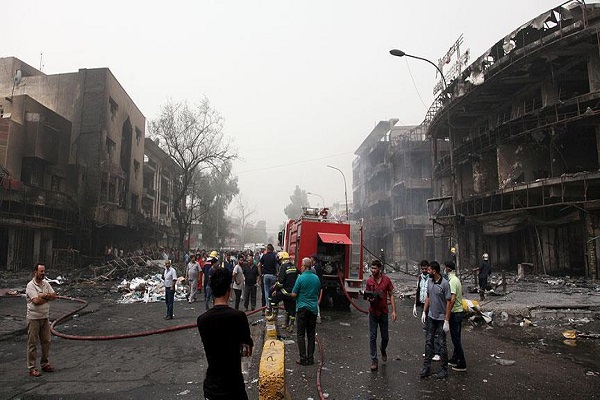 Bağdat'ta düzenlenen intihar saldırısında çok sayıda ölü ve yaralı var